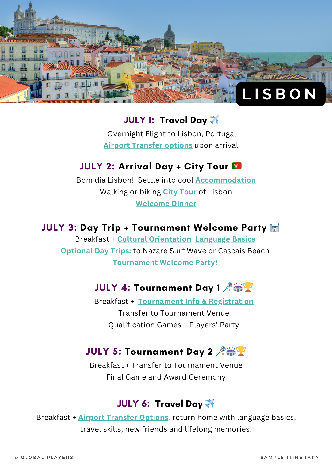 Lacrosse in LISBON — Tournament