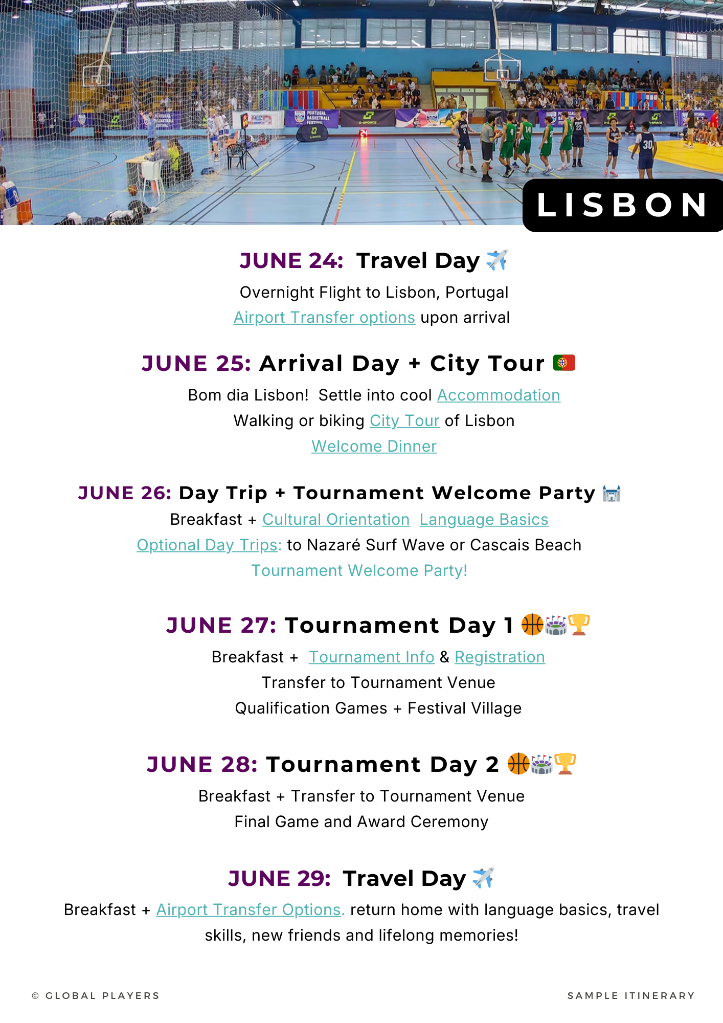 Basketball in Portugal — TOURNAMENT