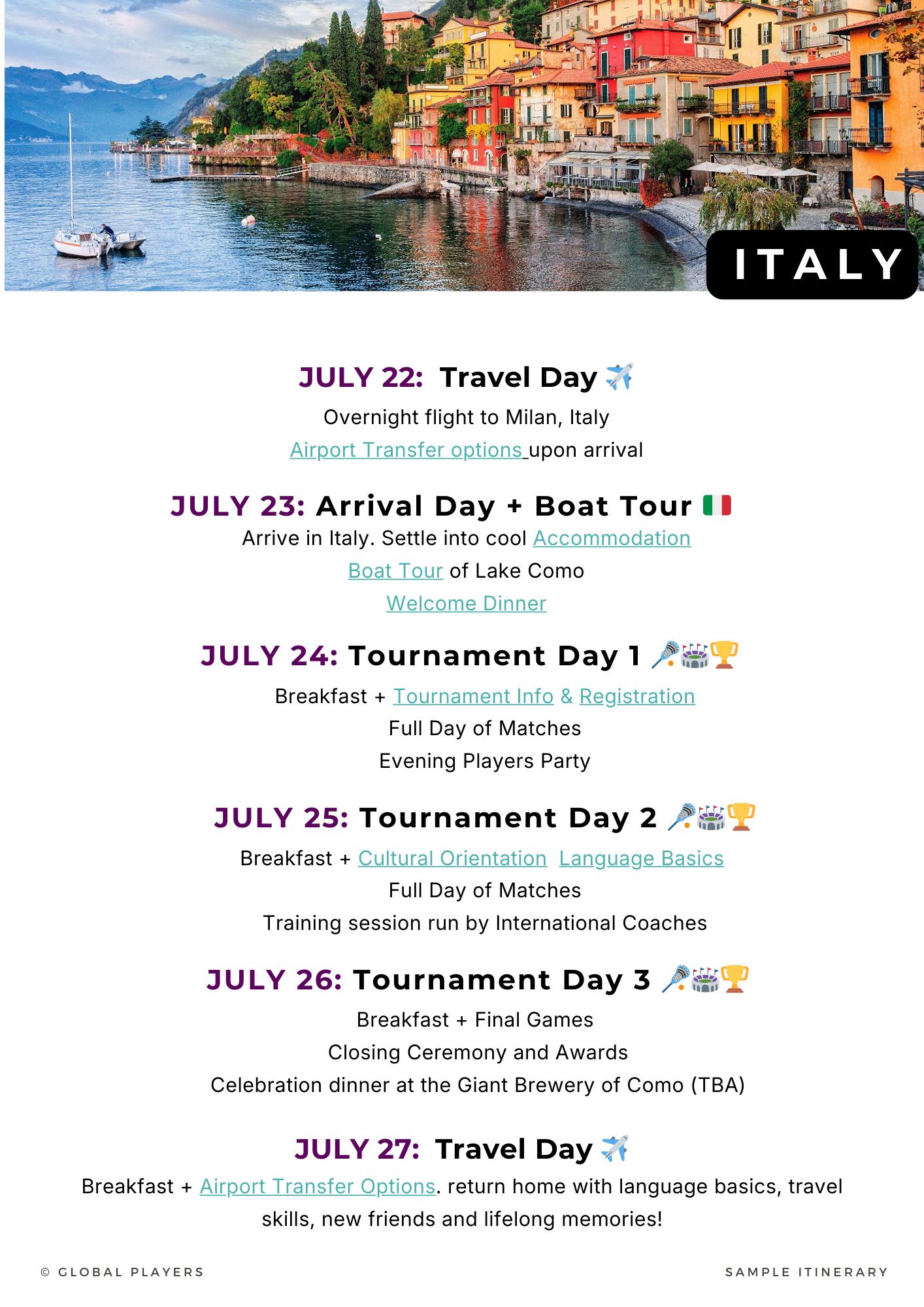 Lacrosse in Italy — U18 TOURNAMENT