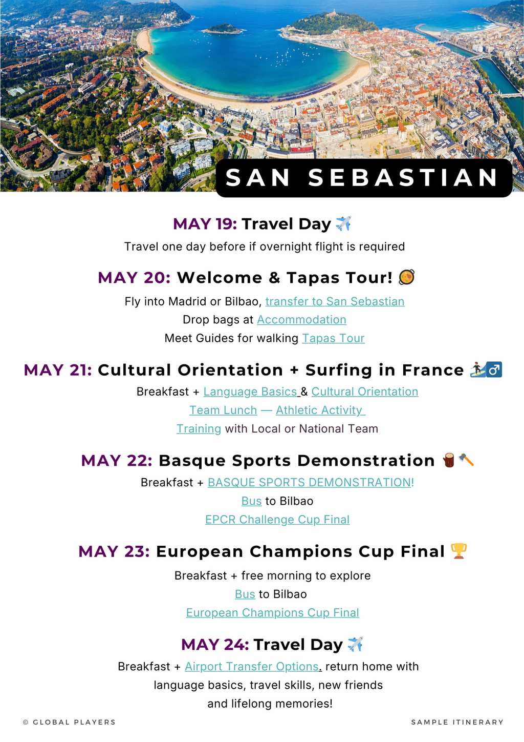 Rugby in Basque Country — TRAINING + EUROPEAN CHAMPIONS CUP