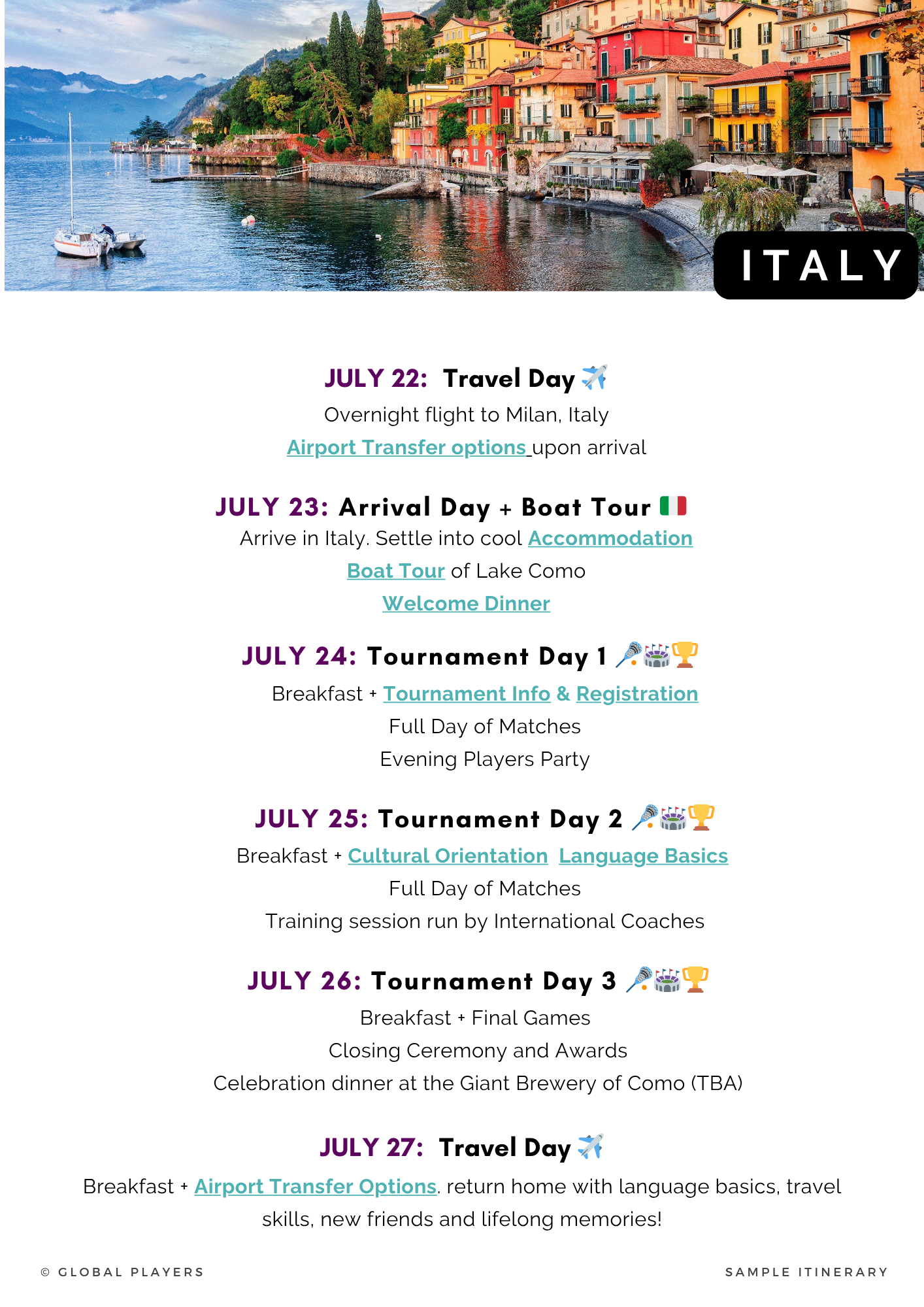 Lacrosse in ITALY — Tournament