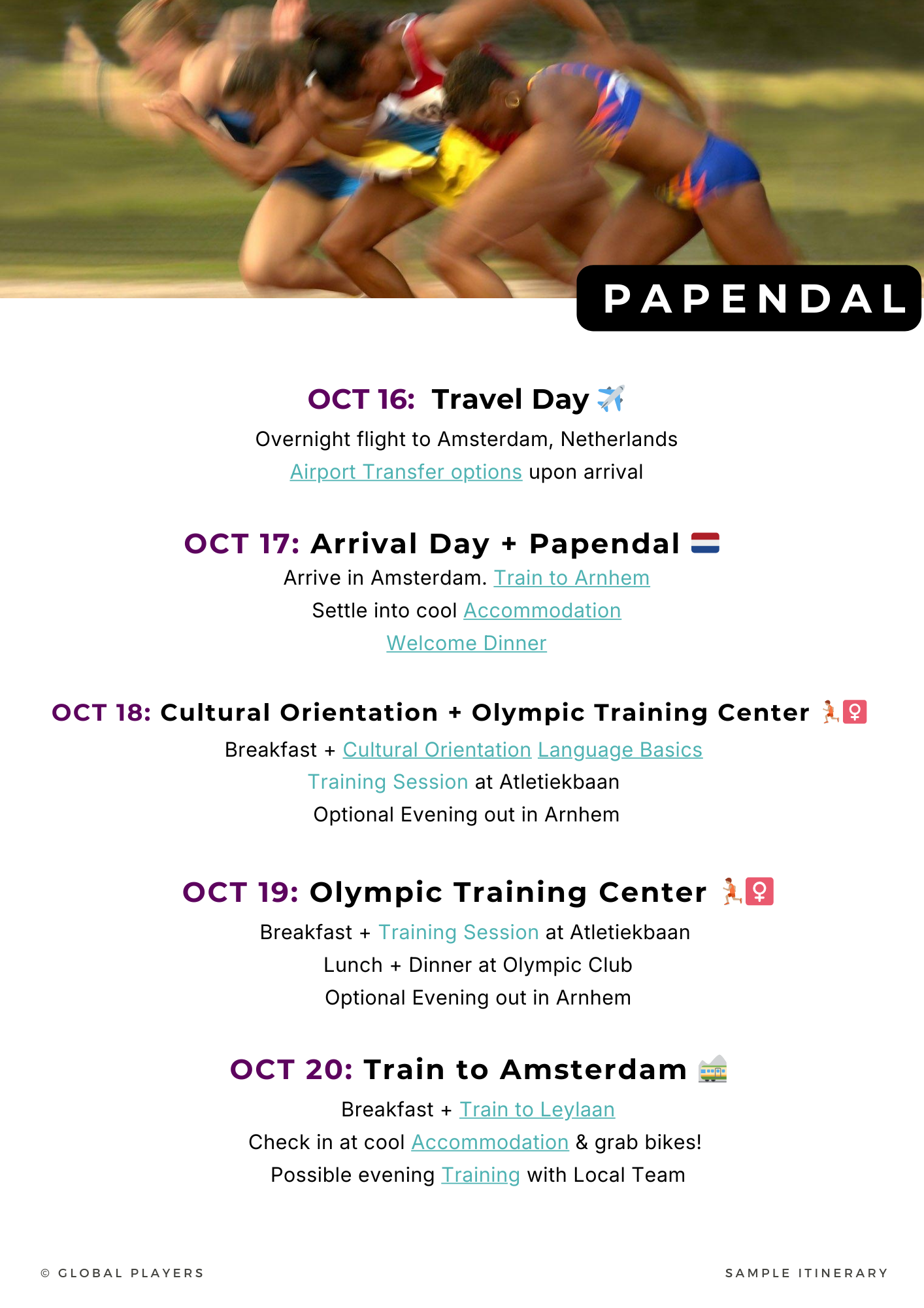 Track&Field in The Netherlands — TRAINING